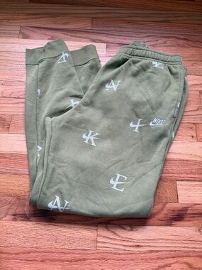 Mens Nike Green Light Blue Sweatpants Size XL